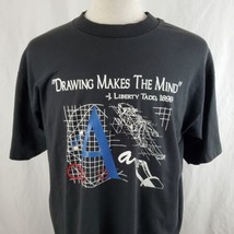 Vintage "Drawing Makes the Mind" J Liberty Tadd T-Shirt XL Single Stitch Art - $31.99