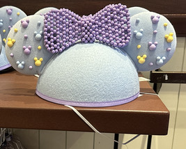 Disney Parks Light Blue Ears Hat with Mickey Mouse Beads NEW image 1