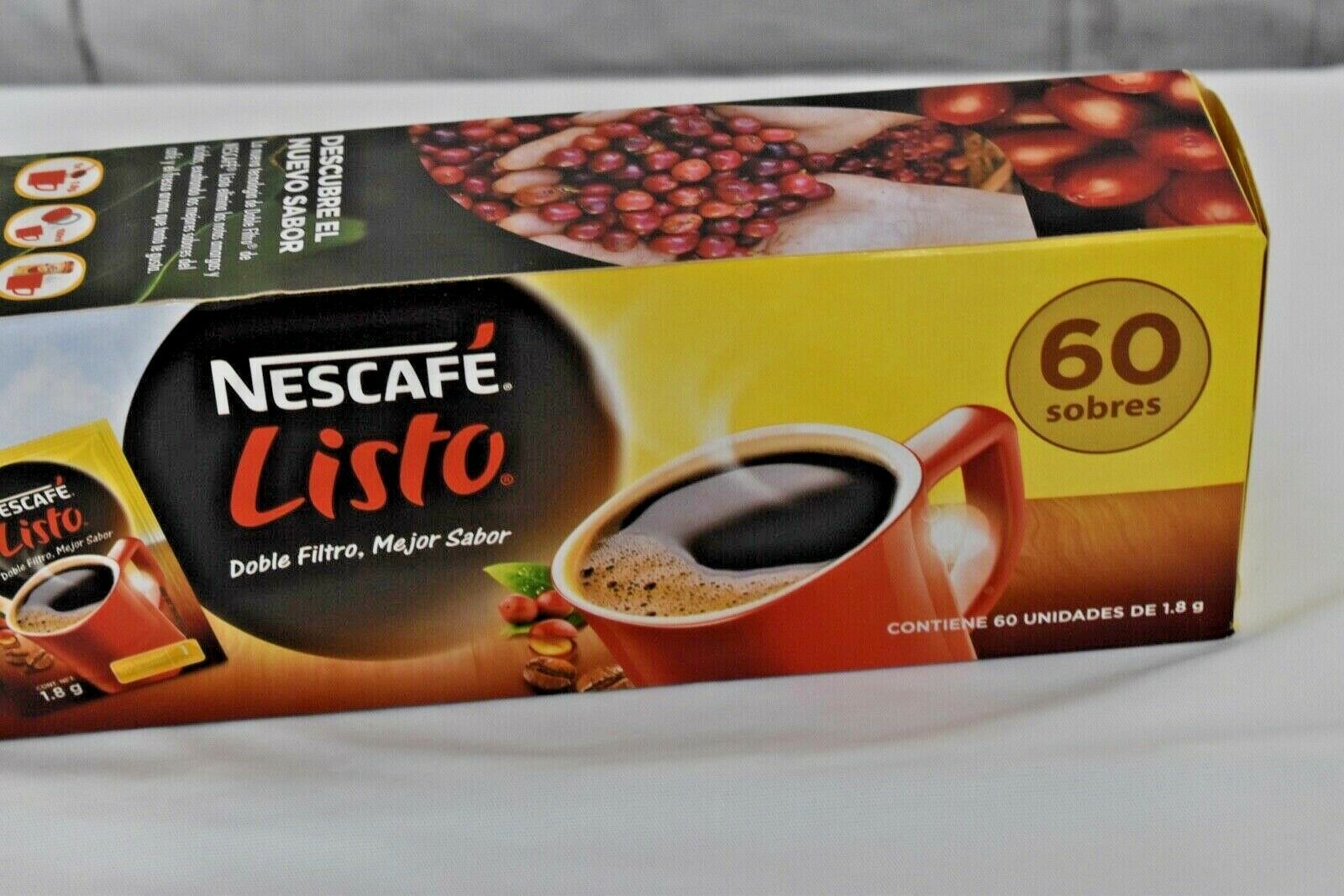 Cafe LISTO,Productos de Cafe, El Salvador 60 Sobres