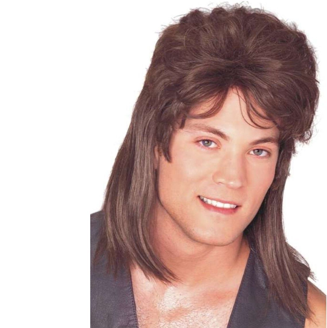 Wig - Mullet - Brown - Adult Mens Billy Ray and 50 similar items