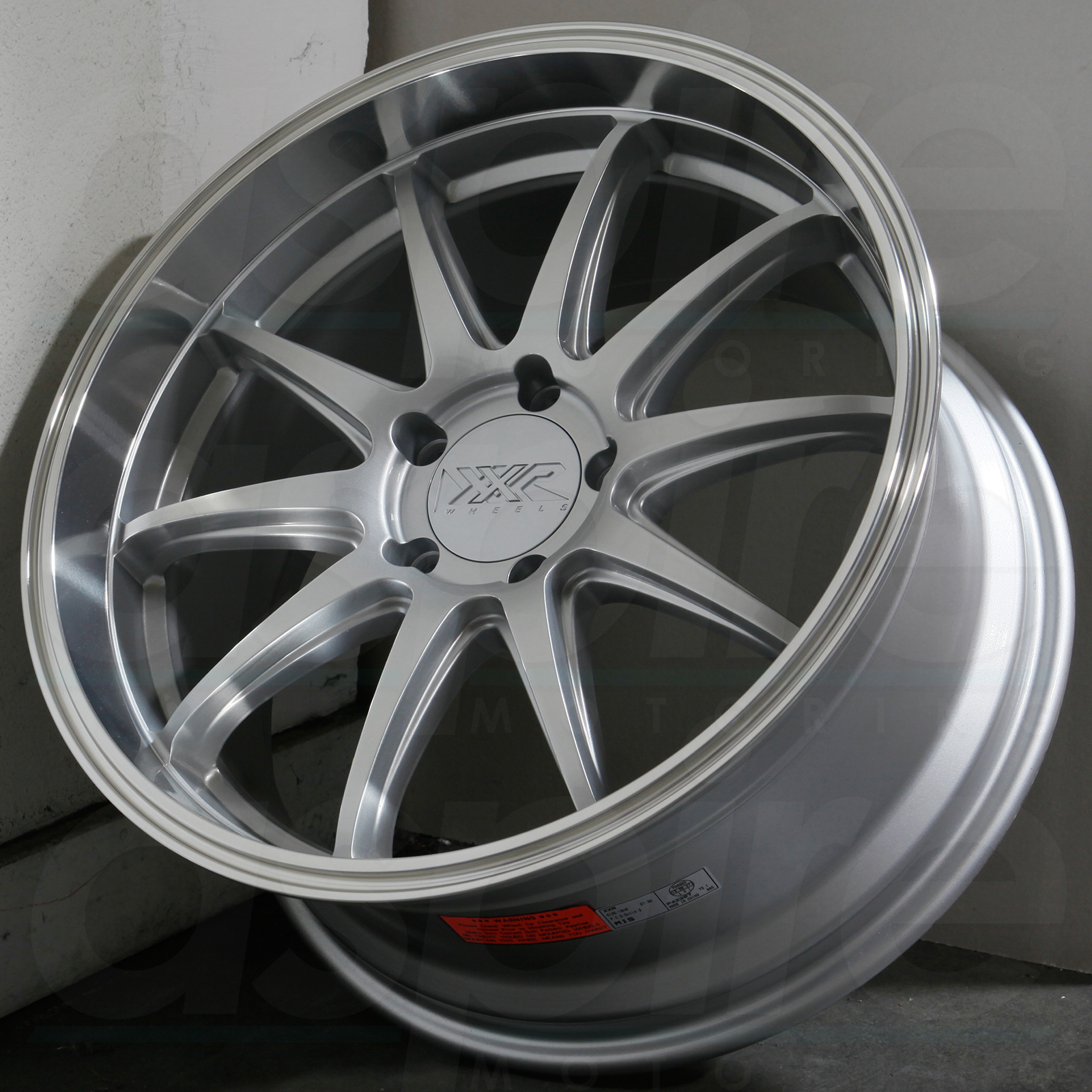 One 20x9 XXR 527D 5x114.3 20 Silver ML Wheels Rims - Wheels