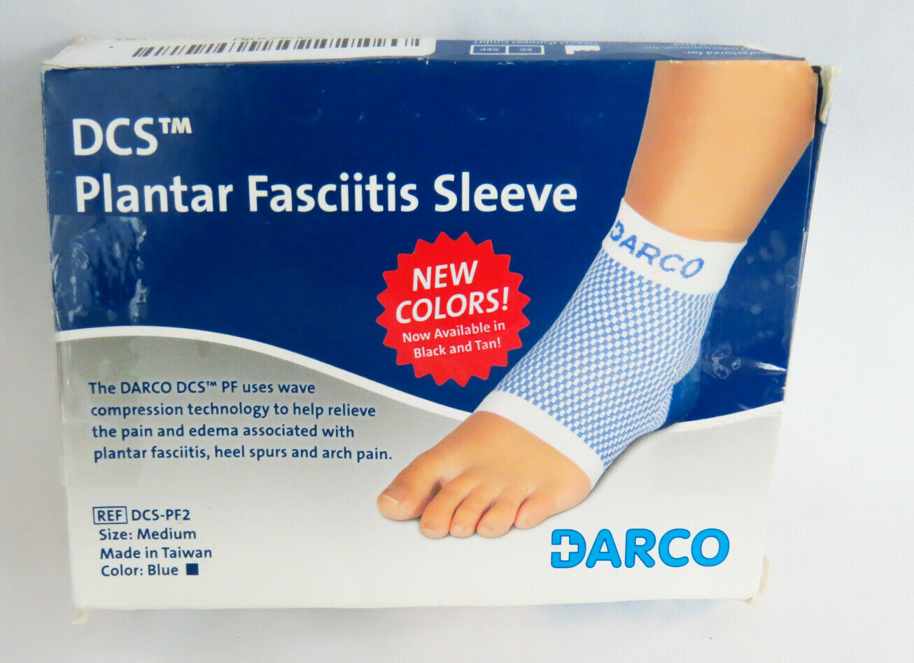 Plantar Fasciitis Sleeve Darco DCS Plantar Fasciitis Sleeve Medium Blue ...