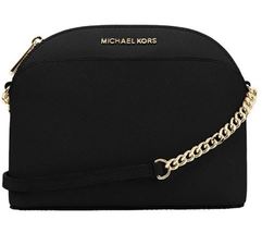 Michael Kors Emmy Saffiano Leather Medium Crossbody Bag (Black Saffiano) - $69.00