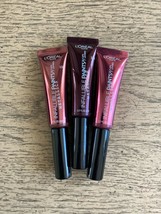 3 x L'oreal Infallible Paints Metallic Lip Color NEW* assorted colors Lot of 3 - $15.99