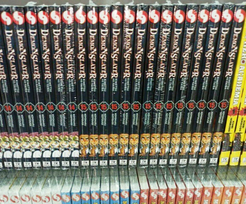 Full Set Demon Slayer Kimetsu No Yaiba Manga Volume 1-23 English Comic