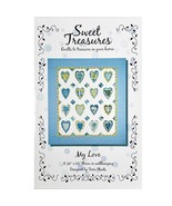 Raw Edge Heart Applique Quilt Pattern My Love by Terri Staats Sweet Trea... - $9.89