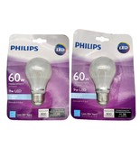Philips Replacement Bulbs Set of Two 60w 9w LED Daylight Dimmable A19 Bu... - $15.84