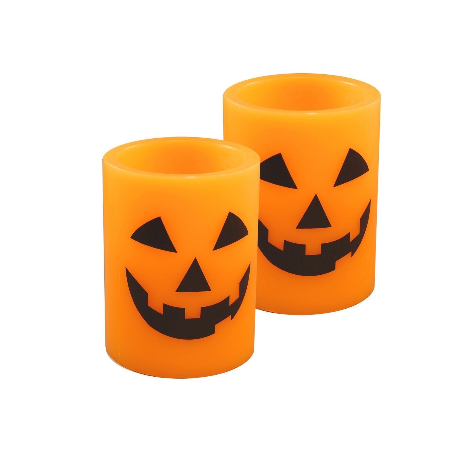 Jack O Lantern Candle
 2 Count Jack O Lantern Battery Operated LED Candles Orange Black