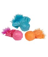 MPP Cat Toys Bright Paper Ball Rattlers Crinkle Feather and Catnip 3 Pac... - $8.62