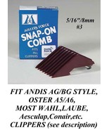 MILLERS FORGE #3 5/16&quot; SNAP ON GUIDE COMB*Fit Oster A5,Andis AG,AGC CLIPPER - $8.99