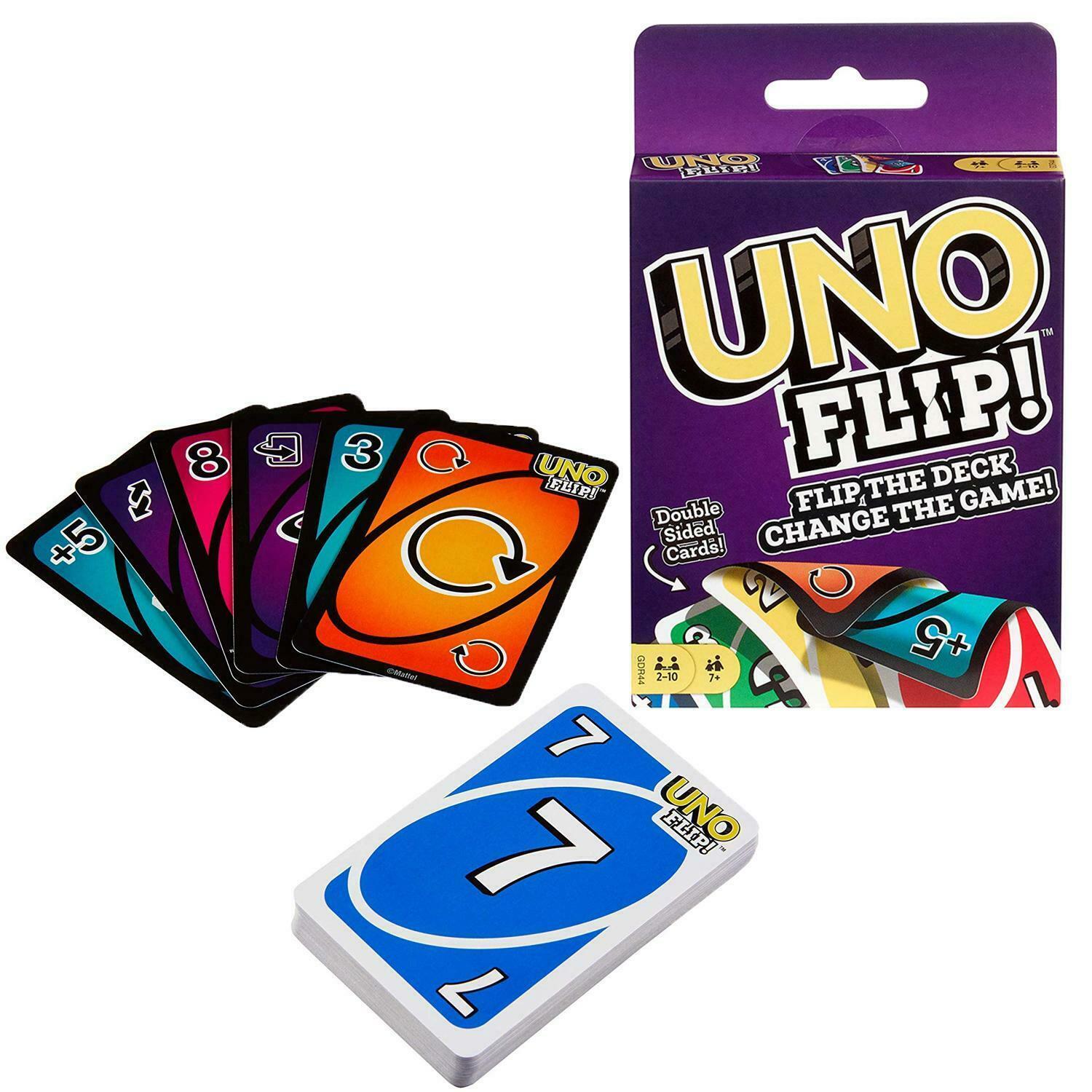 UNO Flip! Card Game Flip The Deck Change The Game No 1 Family Fun Playing Time