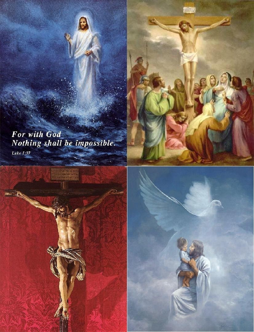 Lot Of 12 Religious Jesus Mary Fabric Panel Quilt Squares Quilt Blocks & Tops