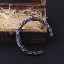 Viking Bracelet Arm Ring Celtic Torc armband Ancient Silver Alloy Bangle... - $21.99