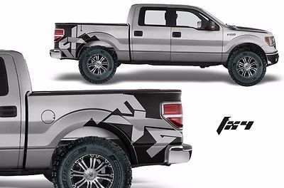 Custom Vinyl Rear Decal FX4 Wrap Kit for Ford Truck F-150 2009-2014 ...