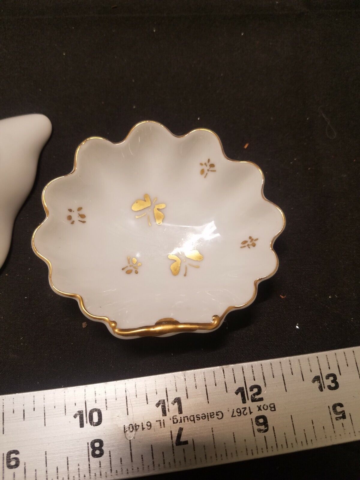 Vintage Porcelain Nut Dishes By Lenwille China Set of 2 Butterfly, Shell Japan Vases