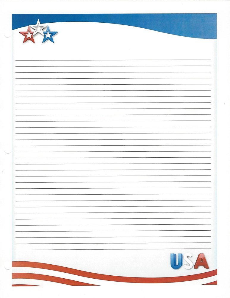 Primary image for USA 3 Hole Loose Leaf Paper 50 Sheets