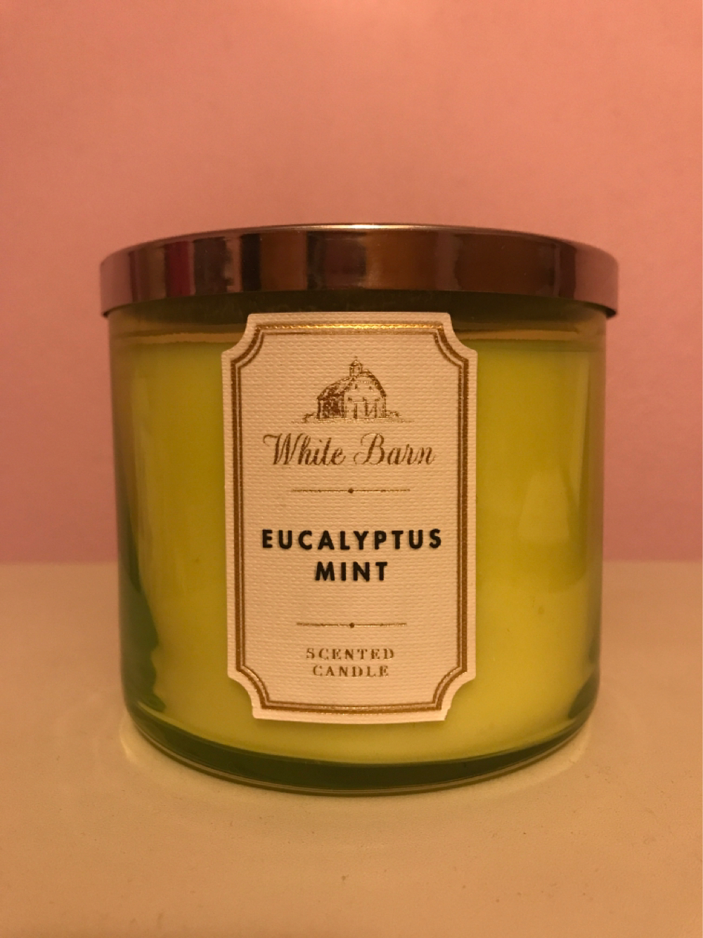 Bath & Body Works White Barn 3-Wick Candle Eucalyptus Mint 14.5 oz ...