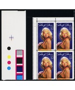 2967, Var, MNH 32¢ Marilyn Monroe Color Shift Error Block -- Stuart Katz - $750.00