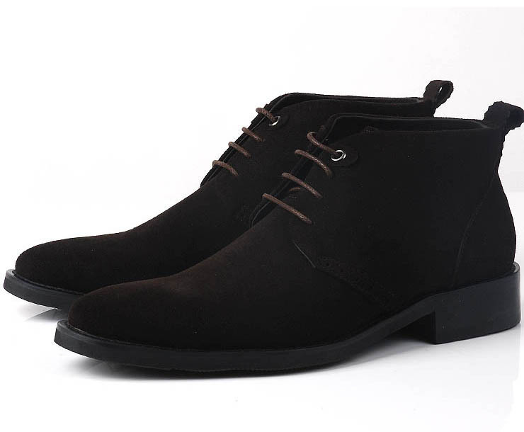 men's casual chukka boots black