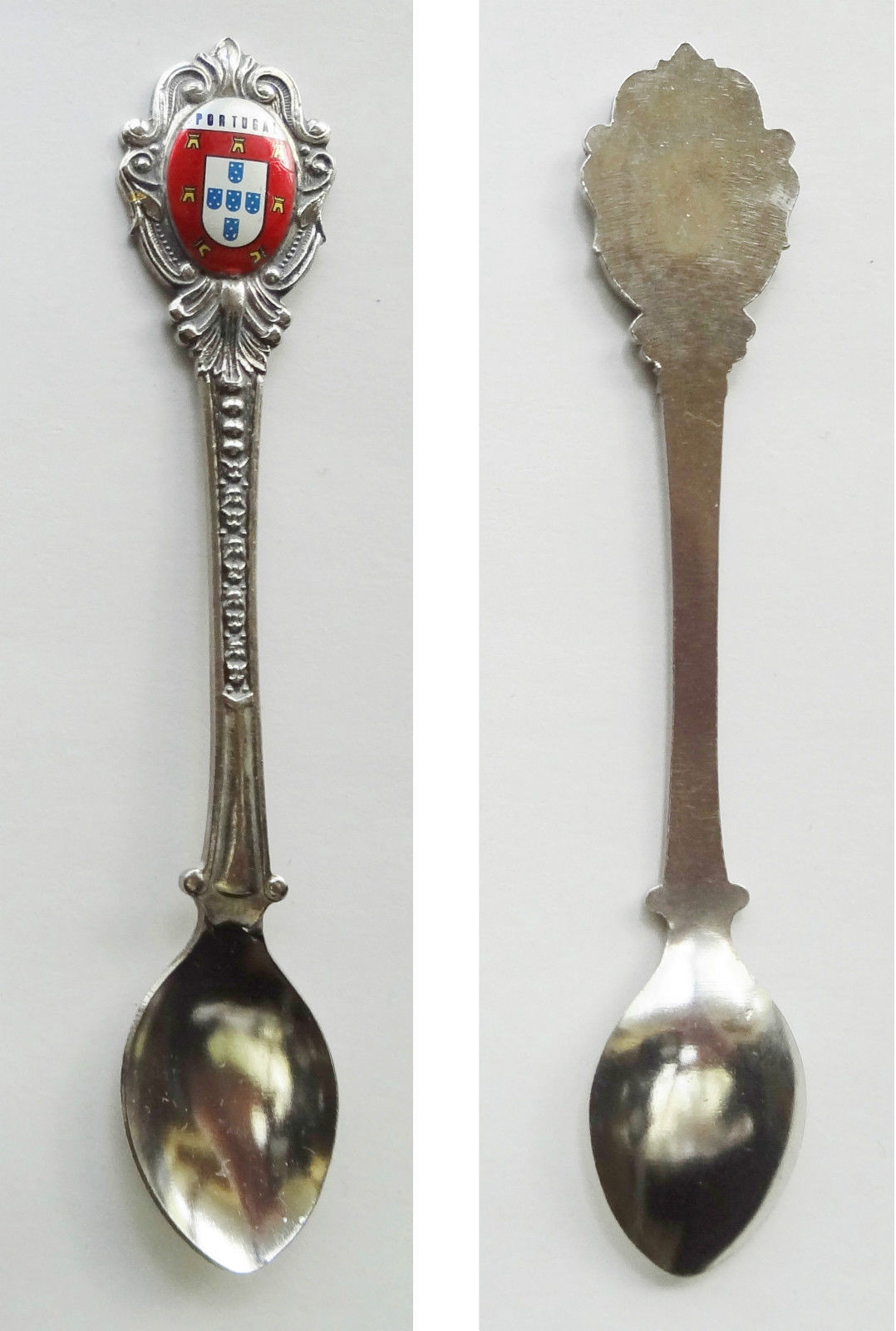 Collector Souvenir Spoon Portugal Coat of Arms Flag Emblem Decorative