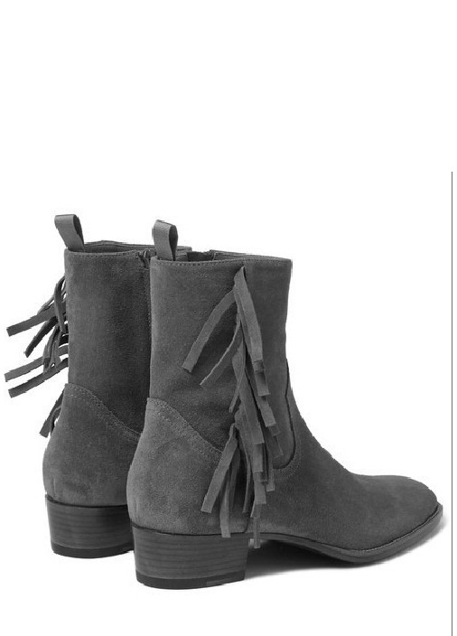 grey suede boot men