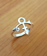 Ring - P - Remembrance Symbol - Sterling Silver - Handmade - $48.00