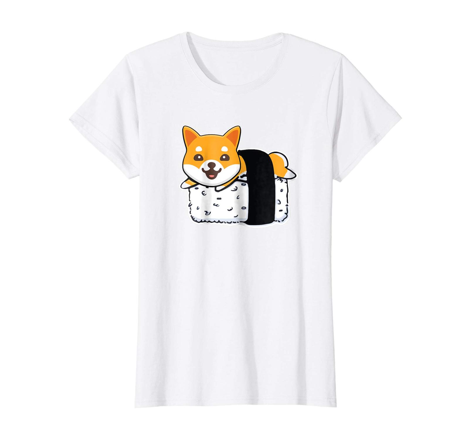 Dog Fashion - Cute Shiba Inu Sushi Shirt Doge Doggo Meme T-Shirt Wowen