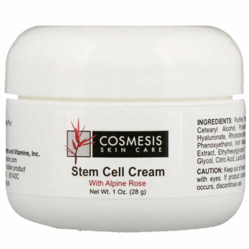 Cosmesis Skin Care Stem Cell Cream w/Alpine Rose,1 oz. (12-Pk) by Life Extension