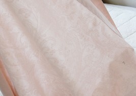 Ralph Lauren Jacquard Sheet Pink Queen Flat Bed Cotton French Country Vintage - $99.87