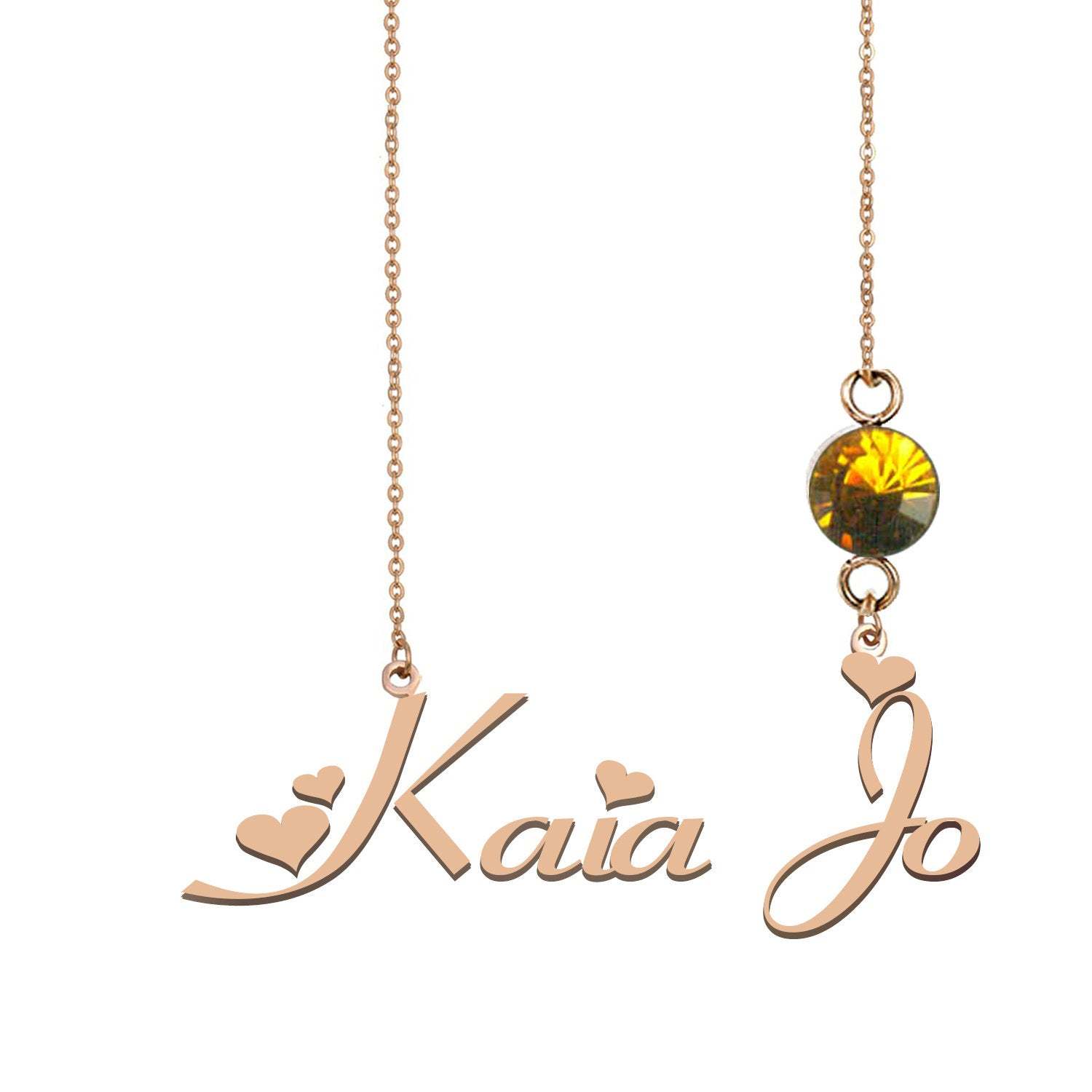 Two Name Necklace Personalized, Diy Name Necklace, KaiaJo Name