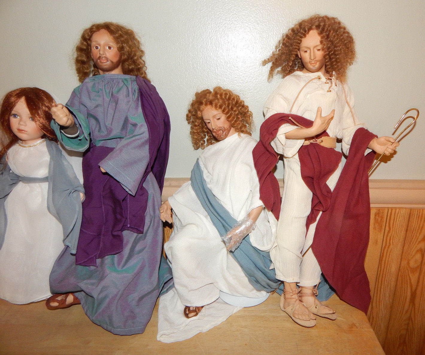 3 Geppeddo Jesus Christ Porcelain Dolls 1 Geppeddo Virgin Mary Doll 21