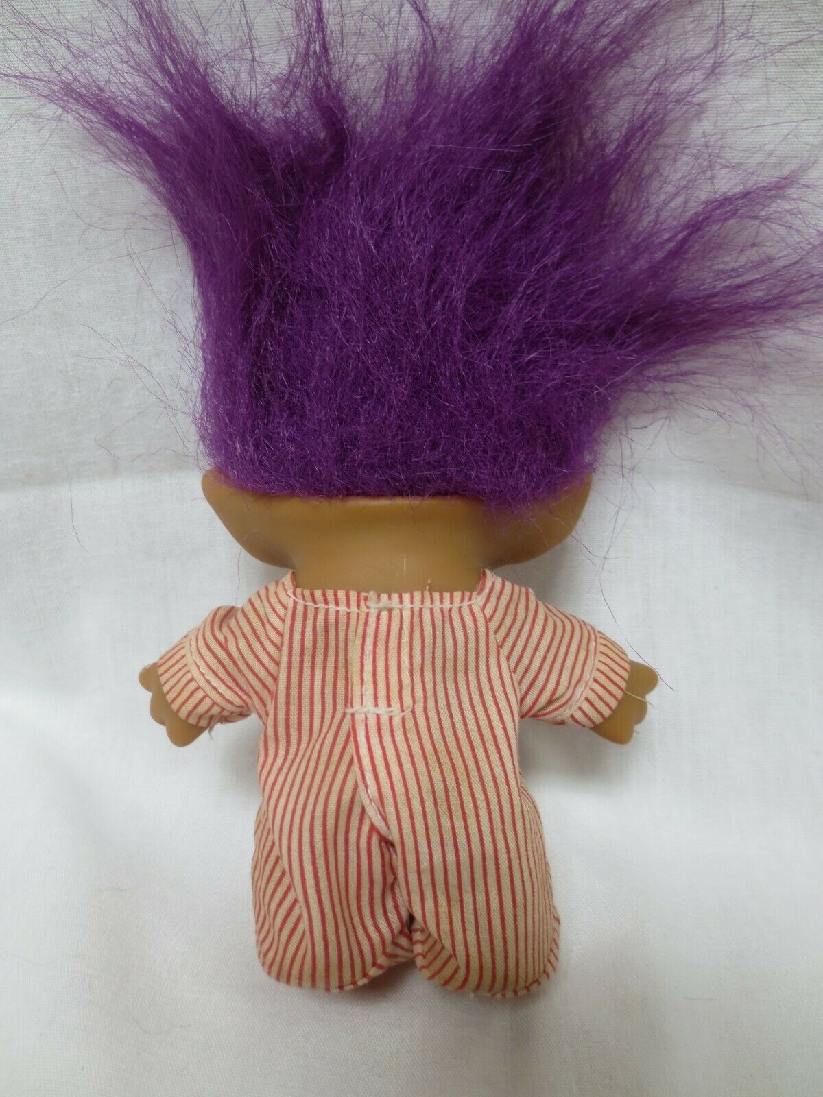 RUSS "Super Grad" Purple Hair Blue Robe Troll Doll 3" 
