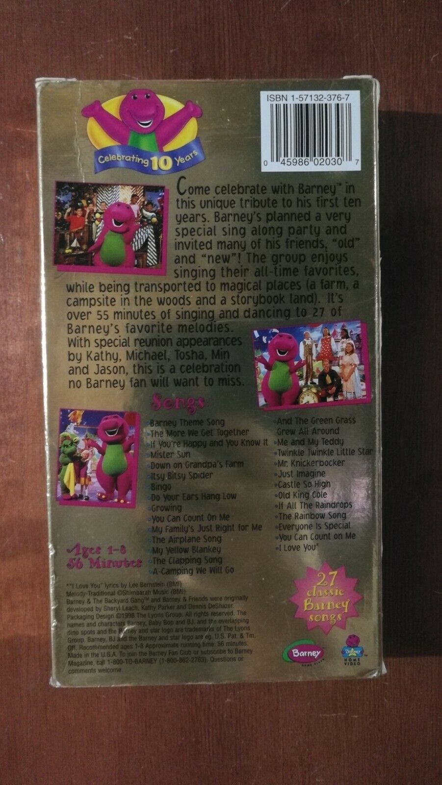 Barney - Sing and Dance With Barney (VHS, 1999) Barney - VHS Tapes