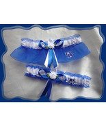 University of Kentucky Wildcats Blue Organza Flower Wedding Garter Set  - $24.99