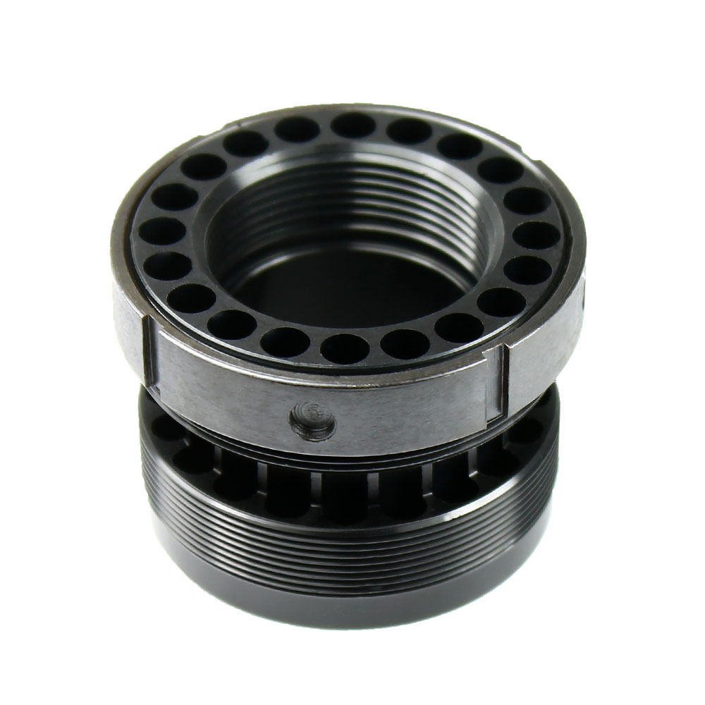Milspec Steel Barrel Nut w/ Steel Jam Nut Ring for Free Float Quad rail