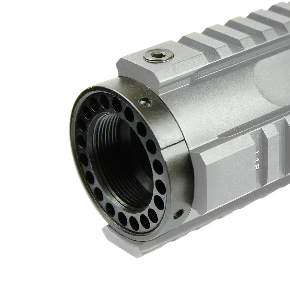 Milspec Steel Barrel Nut w/ Steel Jam Nut Ring for Free Float Quad rail