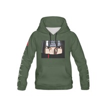 Youth's GREEN ARMY Itachi Uchiha Anime All Over Print Hoodie (USA Size) - $34.00
