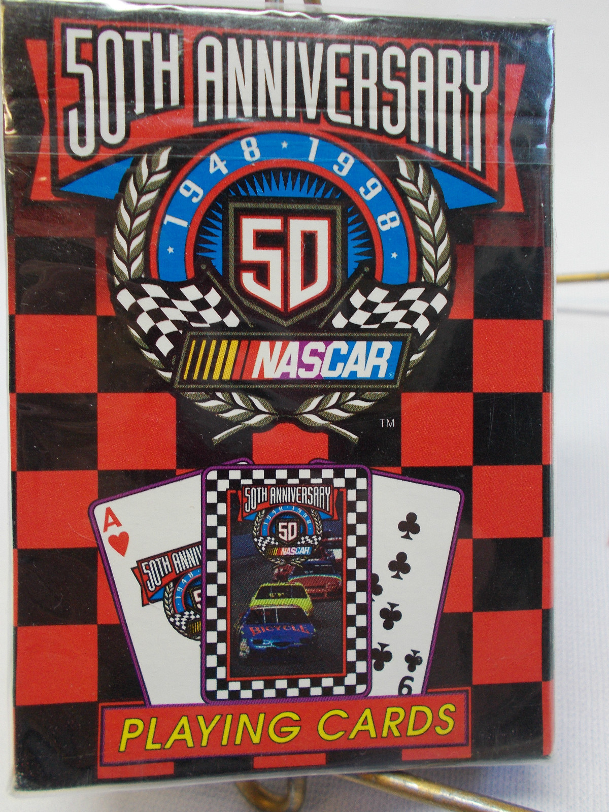 DECK UNOPENED 50TH ANNIVERSARY OF NASCAR PLAYING CARDS RacingNASCAR