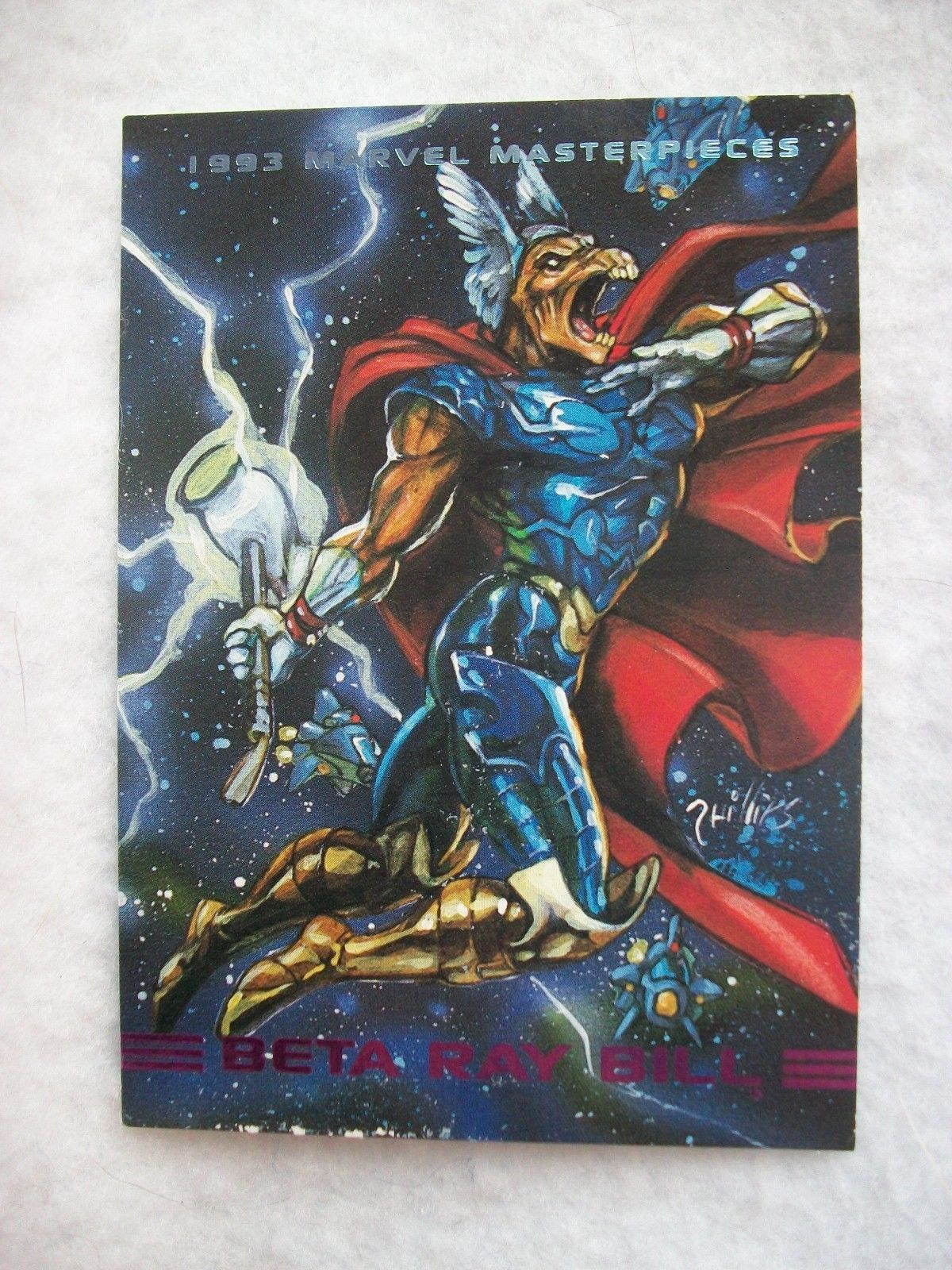 1993 Skybox Marvel Masterpieces Trading Card 77 Beta Ray Bill XMen