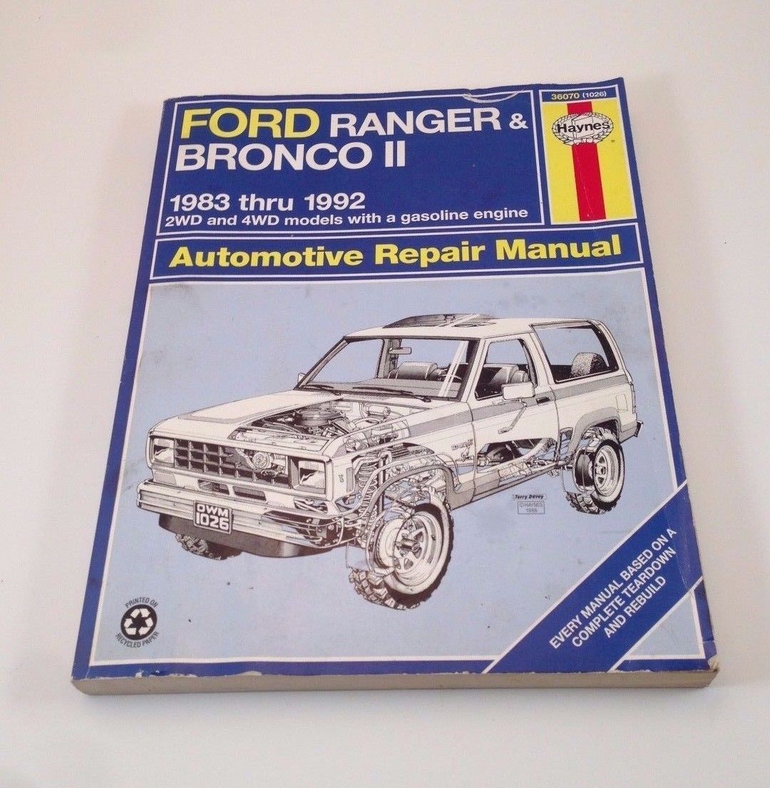 Service manual [Car Service Manuals 1992 Ford Bronco ...