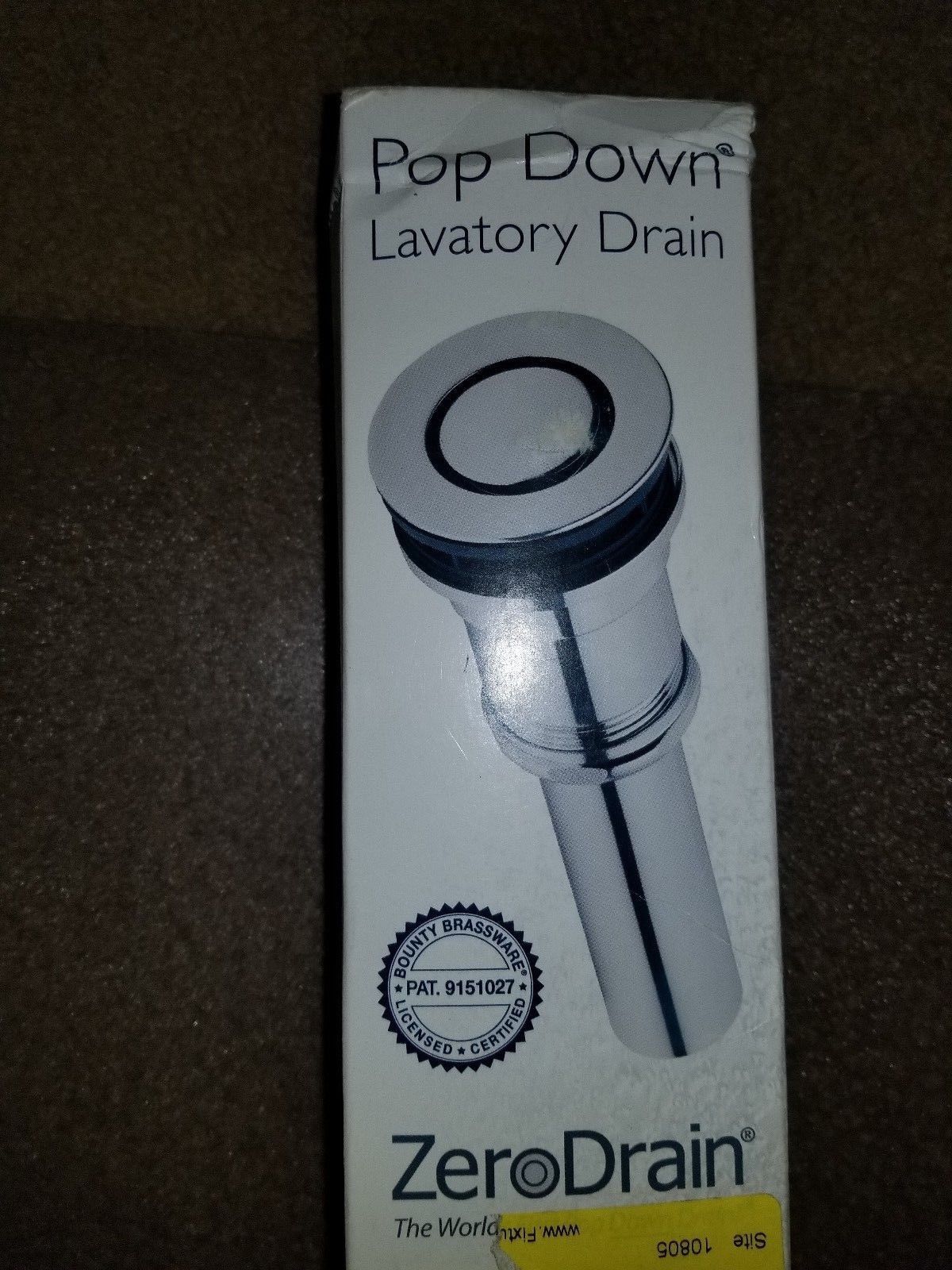 California Faucets Zero Drain Pop Down Lav Drain 9050Z Satin Brass