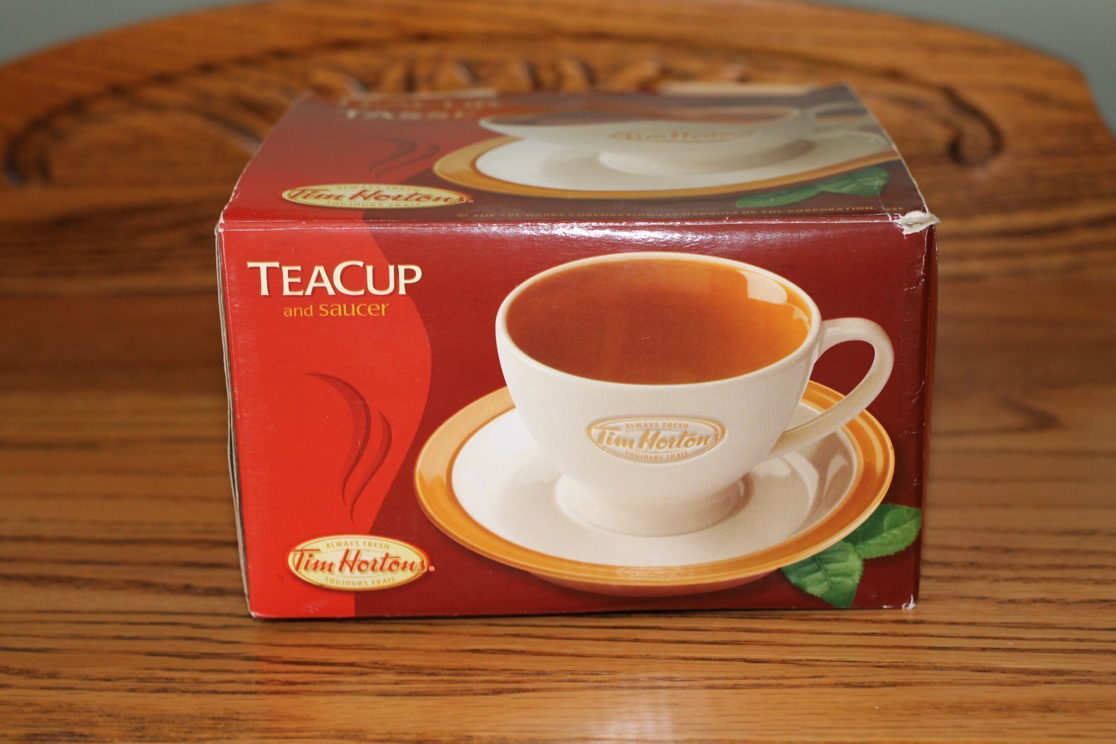 Tim Hortons Canada Collectible Porcelain Coffee Or Tea Cup & Saucer Set