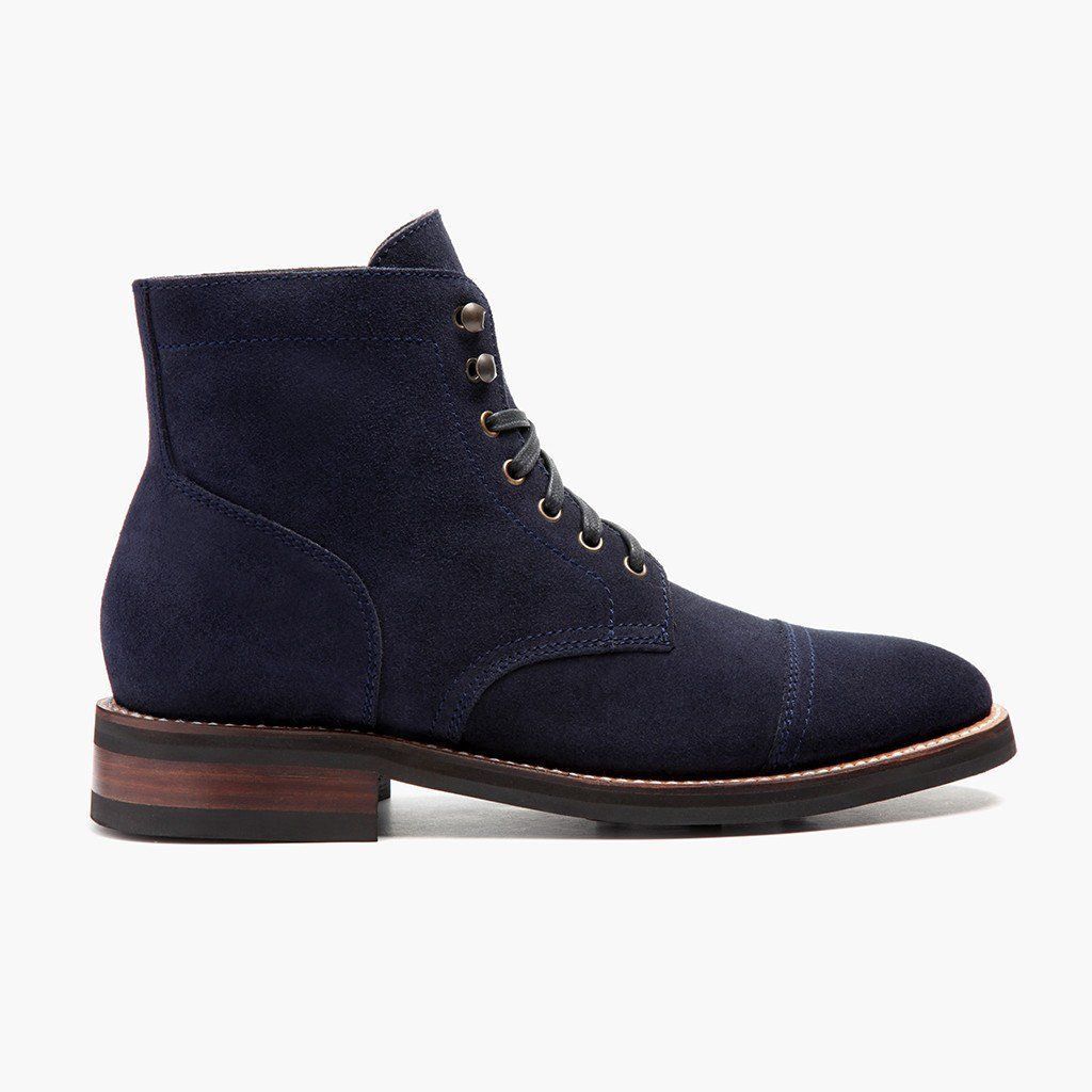 tan and blue boots