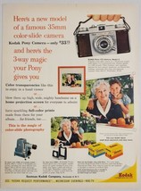 1955? Print Ad Kodak 35mm Pony Cameras Projector Rochester,New York - $17.65