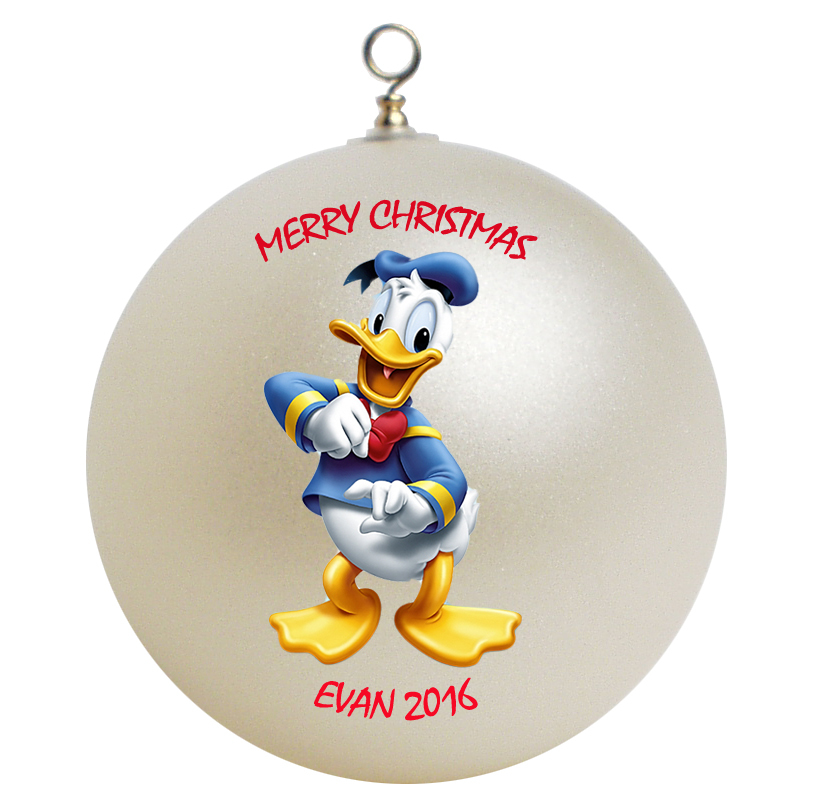 Personalized Donald Duck Christmas Ornament Gift - Ornaments