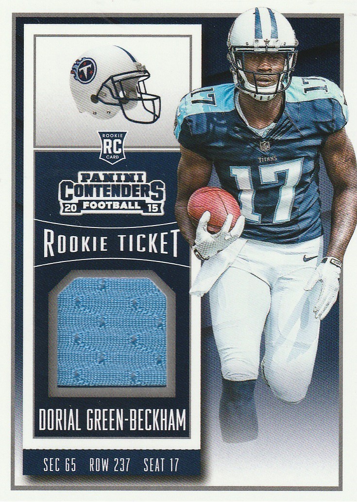 2015 Panini Contenders Rookie Ticket Swatches RTSDGB Dorial Green