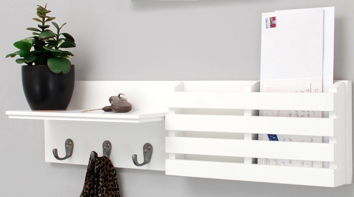 Wooden Coat Rack Wall Mount Hat Shelf Key And 14 Similar Items Wall Mount Shelf Coat Hat Hall Rack 3 Hooks Key Mail Holder Mounted Organizer New