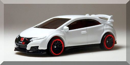 Hot Wheels New For 2017 Then And Now Series #327 '16 Honda Civic Type R White 