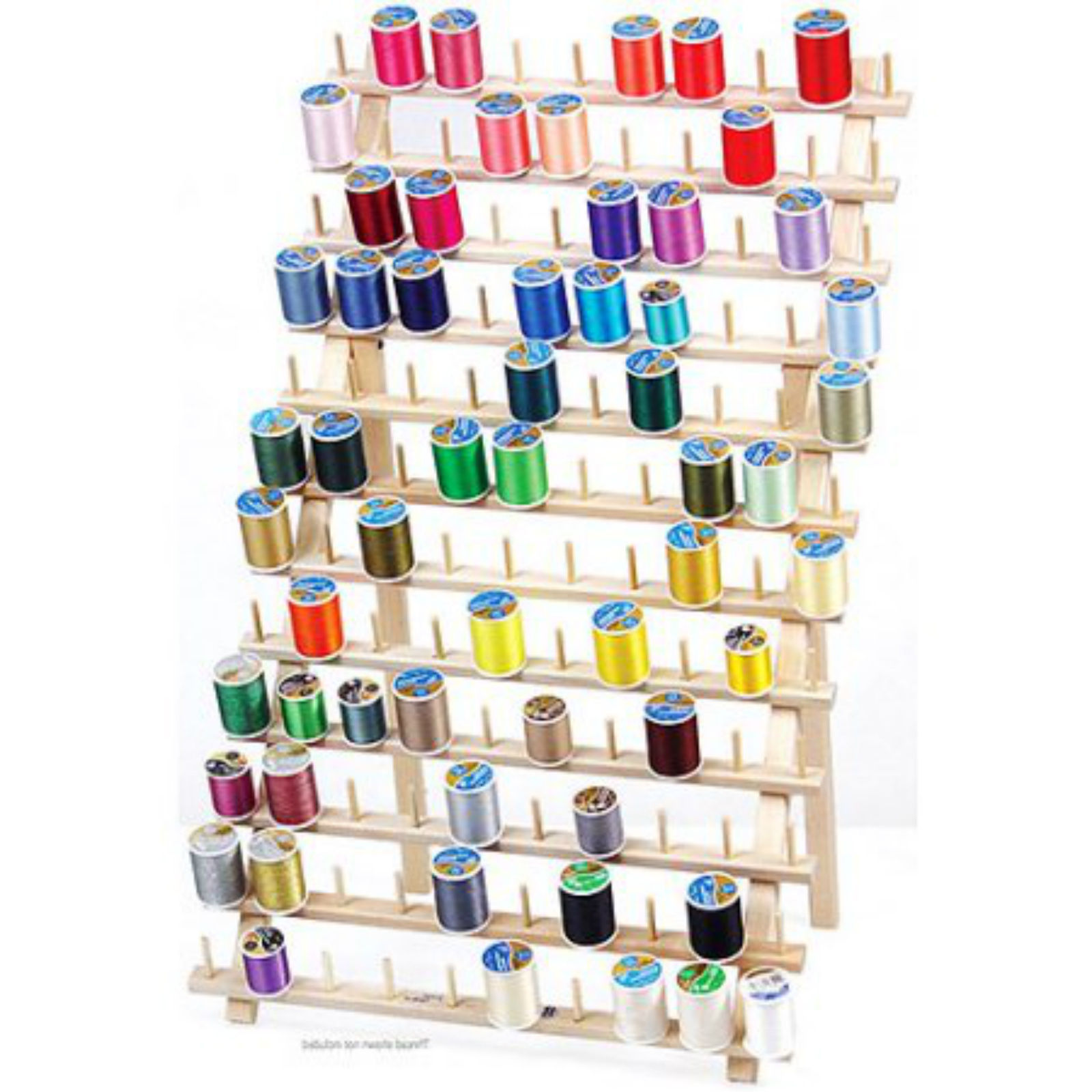 Sewing Thread Rack Wooden Wall Mount Cone Hanging Storage Spool ...
