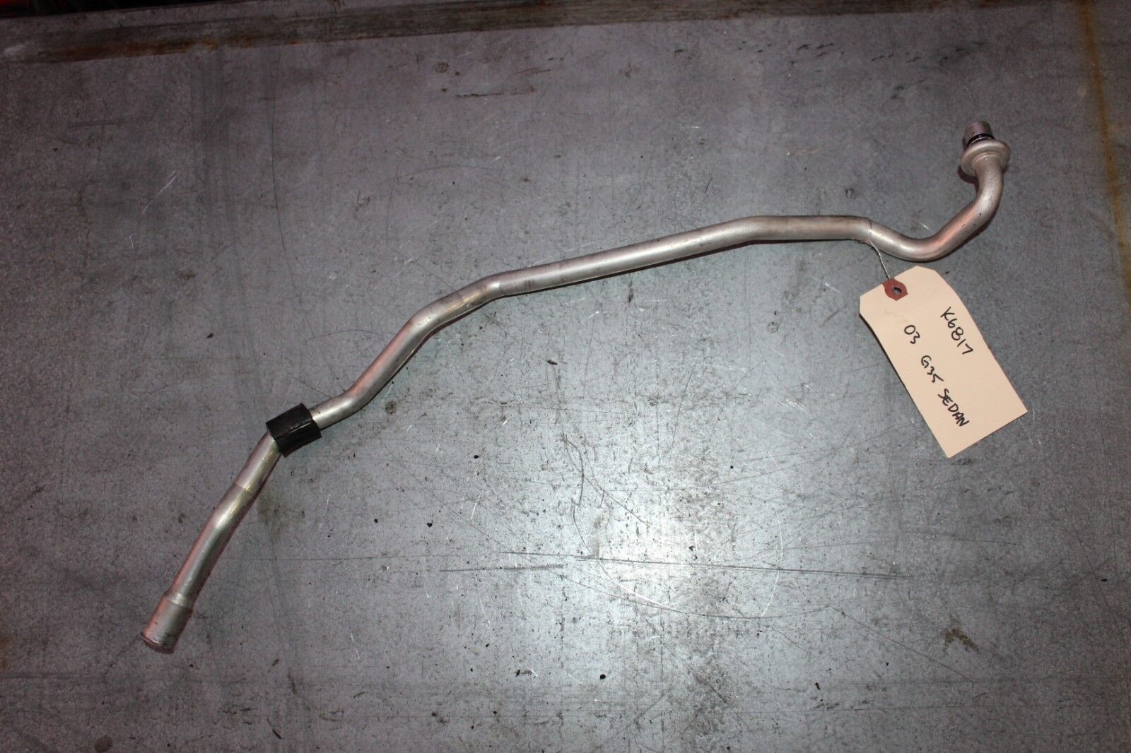 20032006 INFINITI G35 SEDAN LOW PRESSURE AC LINE TO EVAPORATOR K6817